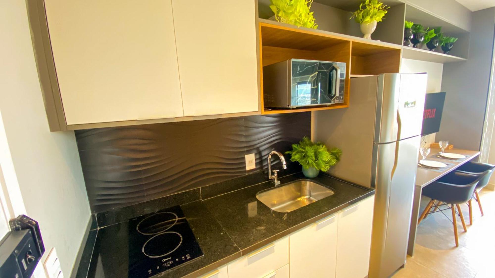 Piscina, Academia, Ac ,cama Queen|brazilian Corner Apartamento *